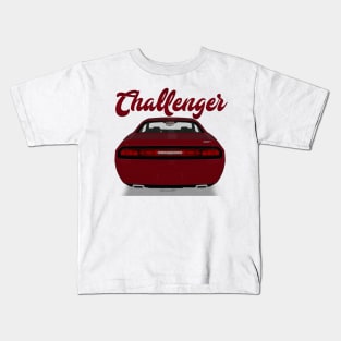 Challenger Srt-8 Bordeux Back Kids T-Shirt